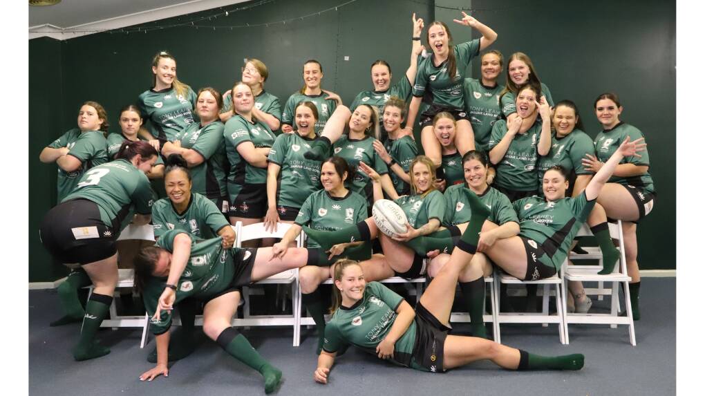 My (crazy, wild, and wonderful) rugby family, the 2023 senior women's squad of the Orange Emus Rugby Union Football Club. Picture by Don Moor.