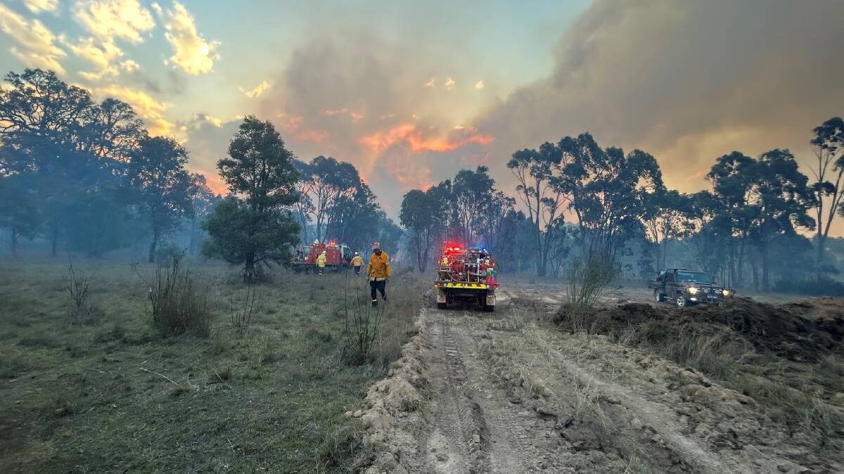 The Cope bushfire in the region's north has been brought back under control, the RFS says. Picture by NSW RFS - Cudgegong District