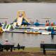 The Bathurst Aqua Park set up at Chifley Dam in February, 2024. Picture by James Arrow